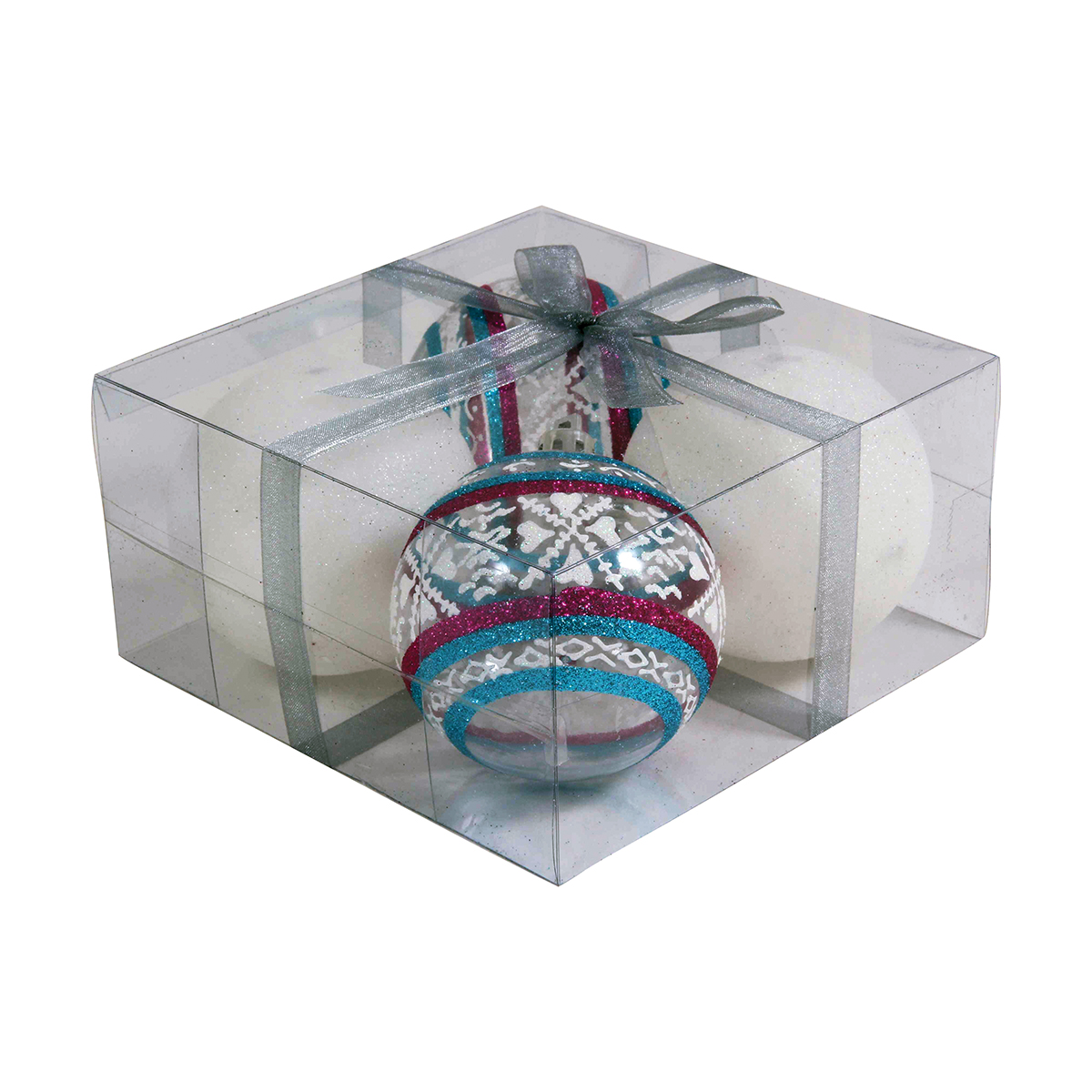 Шары новогодние pb7-4tdg-w набор 4 шт. d - 7 см, разноцв. (1/24) "волшебная страна"