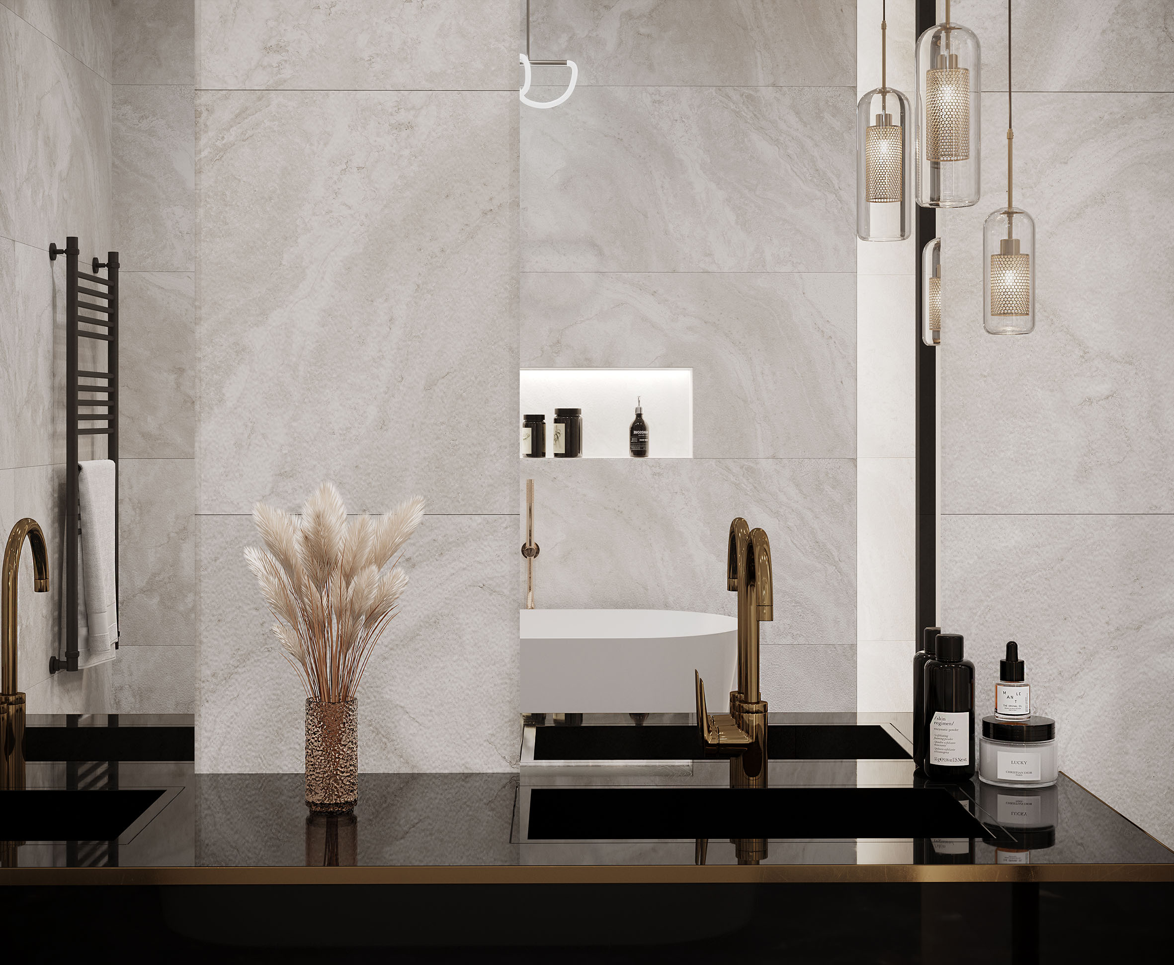 Titan white керамогранит cтруктурный 60x60