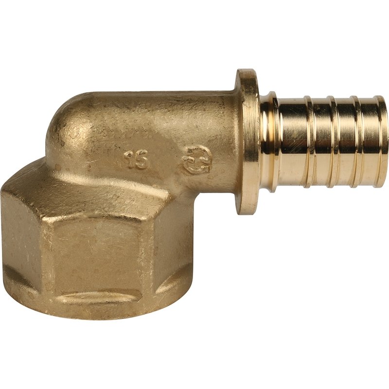 Угол переходной 25 x 1" ВР аксиальный для труб PE-X STOUT