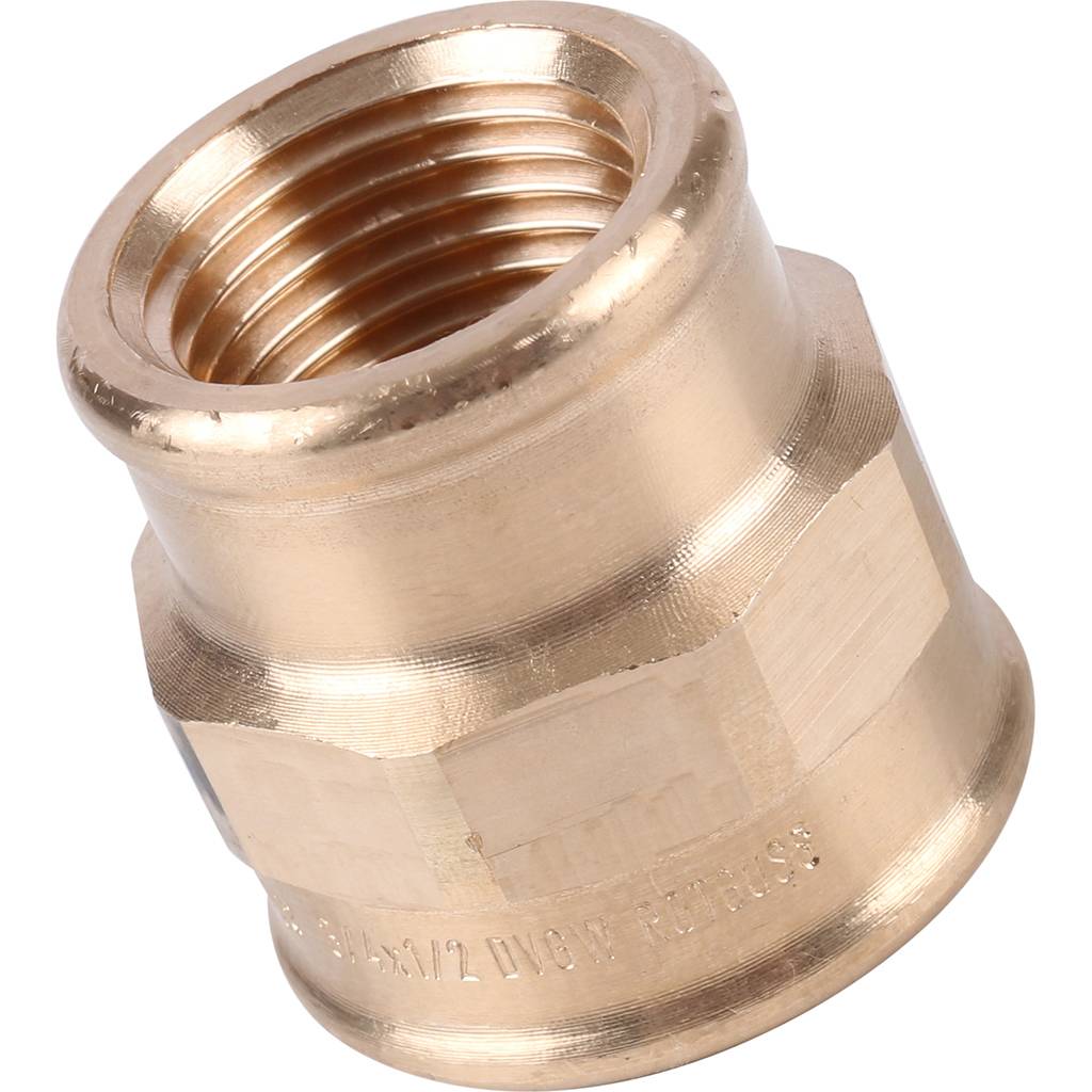 Муфта редукционная 3/4" x 1/2" резьбовая (ВР) бронза VIEGA (268862)