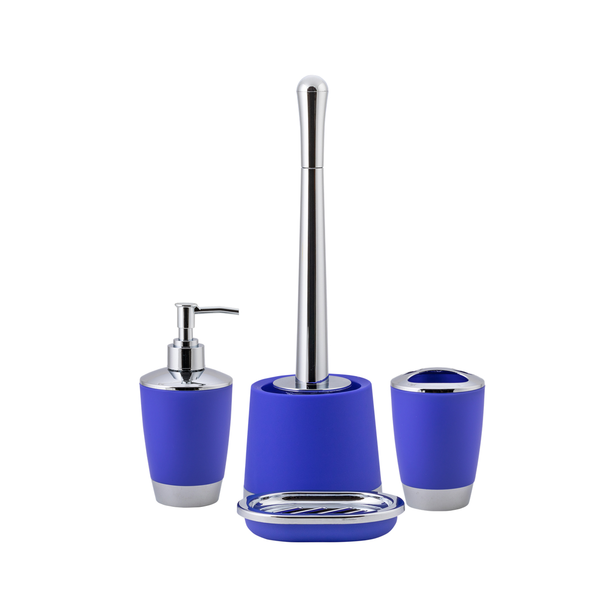 Стакан для ванной комнаты "альма" пласт. (синий) (1/12) "swensa" swp-2100bl-02