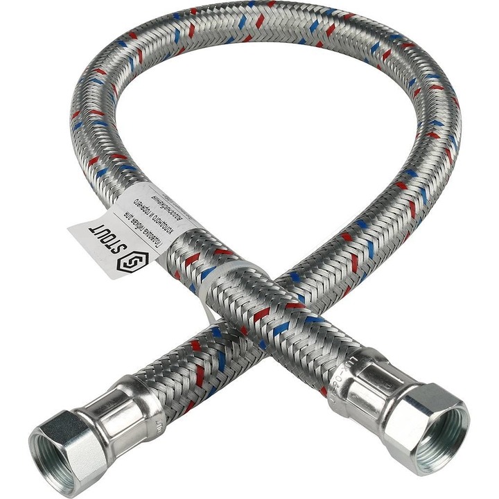 Гибкая подводка для воды ВР 3/4 х ВР 3/4 STOUT - 1500 мм