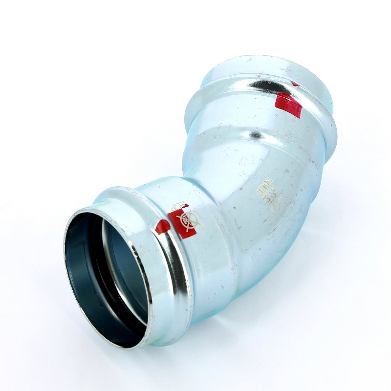 Угол пресс 45°54 оцинкованная сталь Prestabo VIEGA