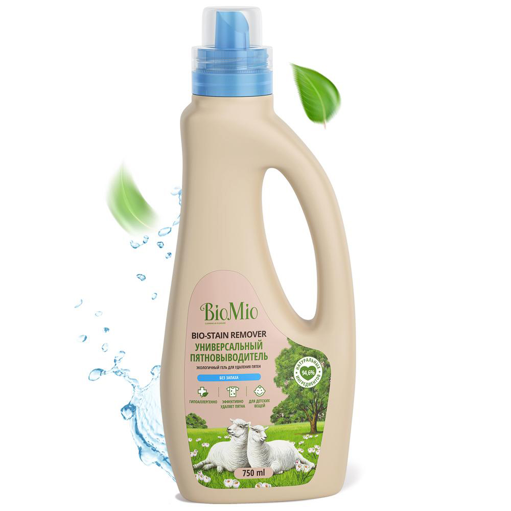 Пятновыводитель "bio-stain remover" универсал. для стирки белья 750 мл (1/8) biomio