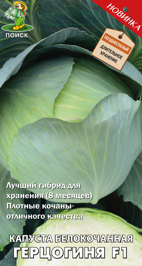 Семена капуста белокочанная "герцогиня f1" (а) 0,2 г (10/100) "поиск"