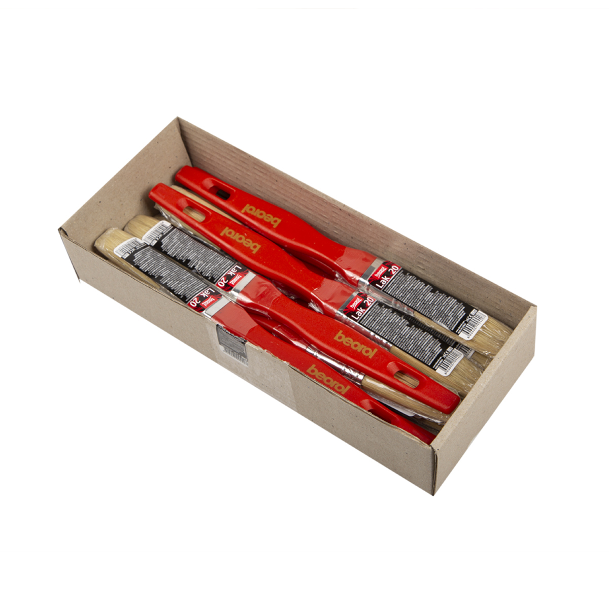 Кисть плоская для лака 20 х 9 мм (12/288)  "beorol"