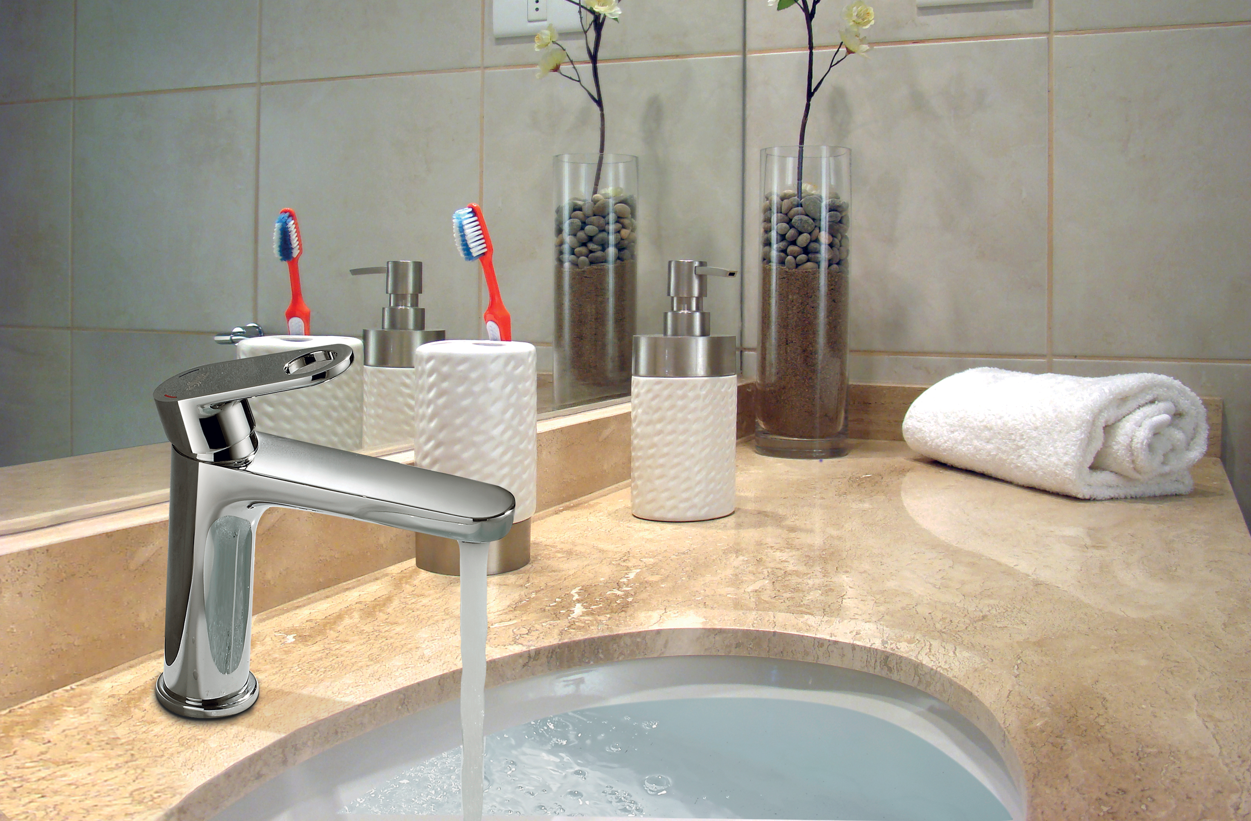 Смеситель для умывальника  rs33-13  монолитный (1/12) "rossinka"