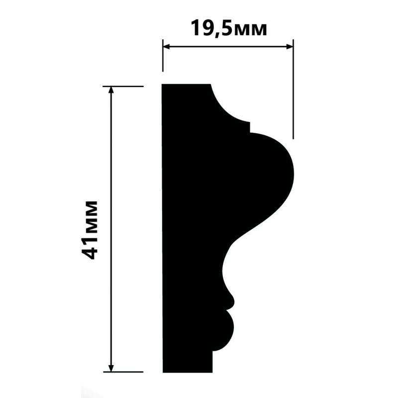 Молдинг HI WOOD LD40/ 41 х 19.5 х 2000