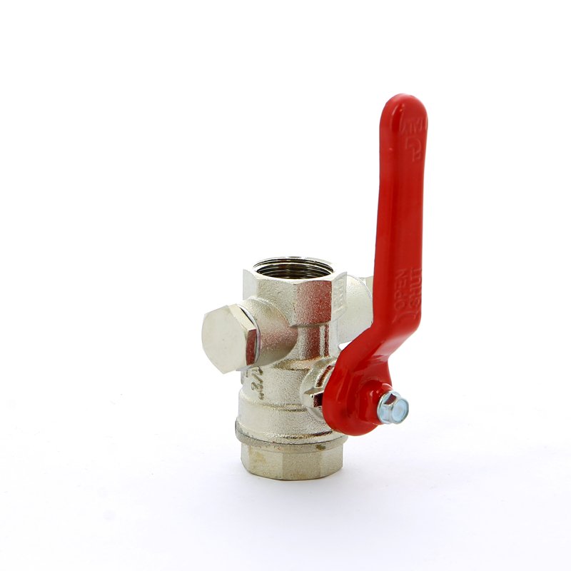 Кран шаровый ITAP 1/2'' ВВ ручка с заглушкой 1/4" и дренажным вентилем