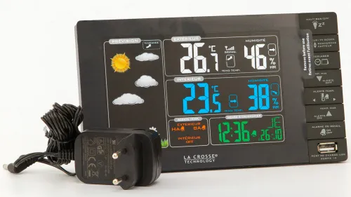 Метеостанция La Crosse WS6827 с цветным экраном и USB-портом