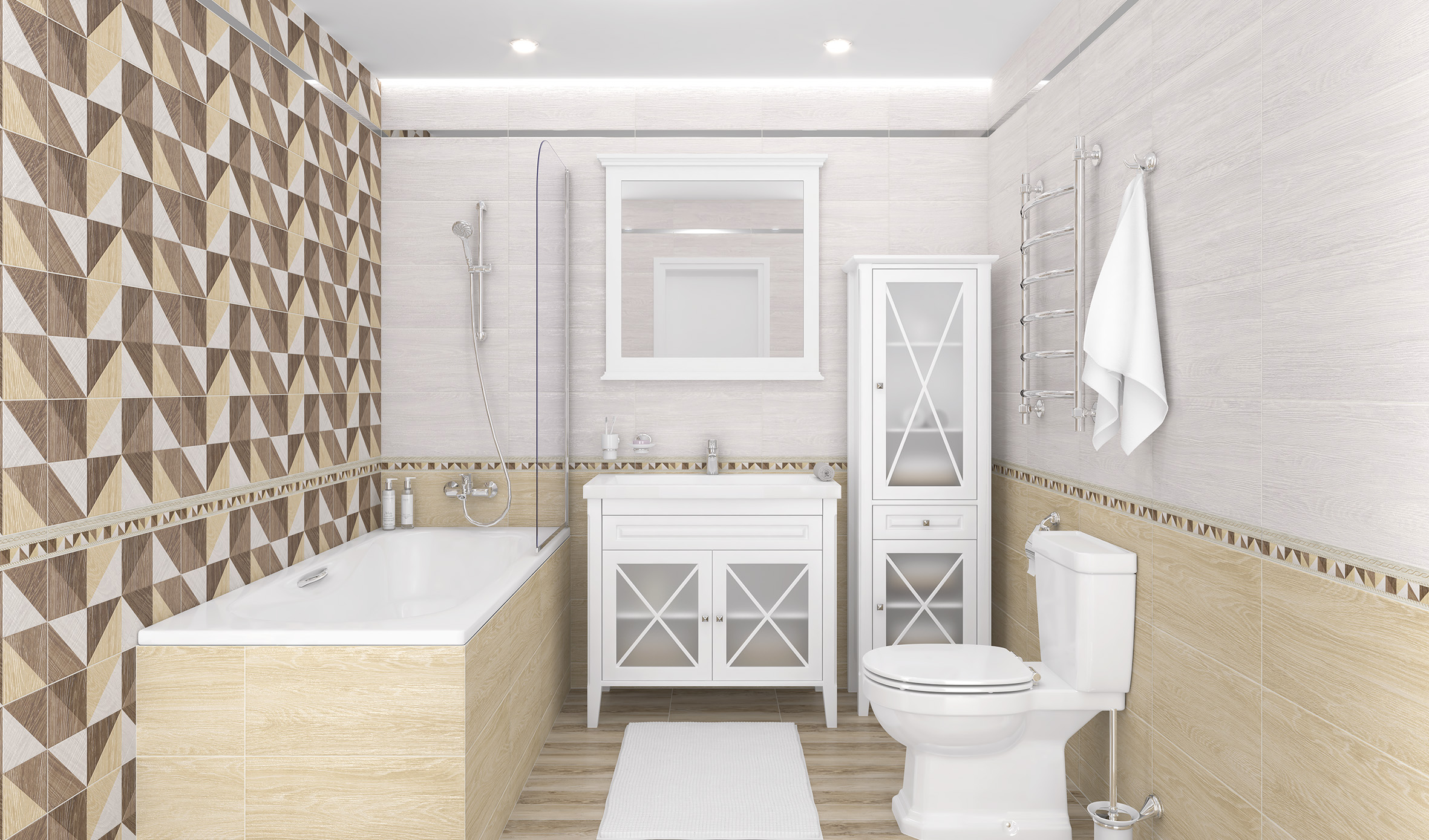 Village серый 25x50