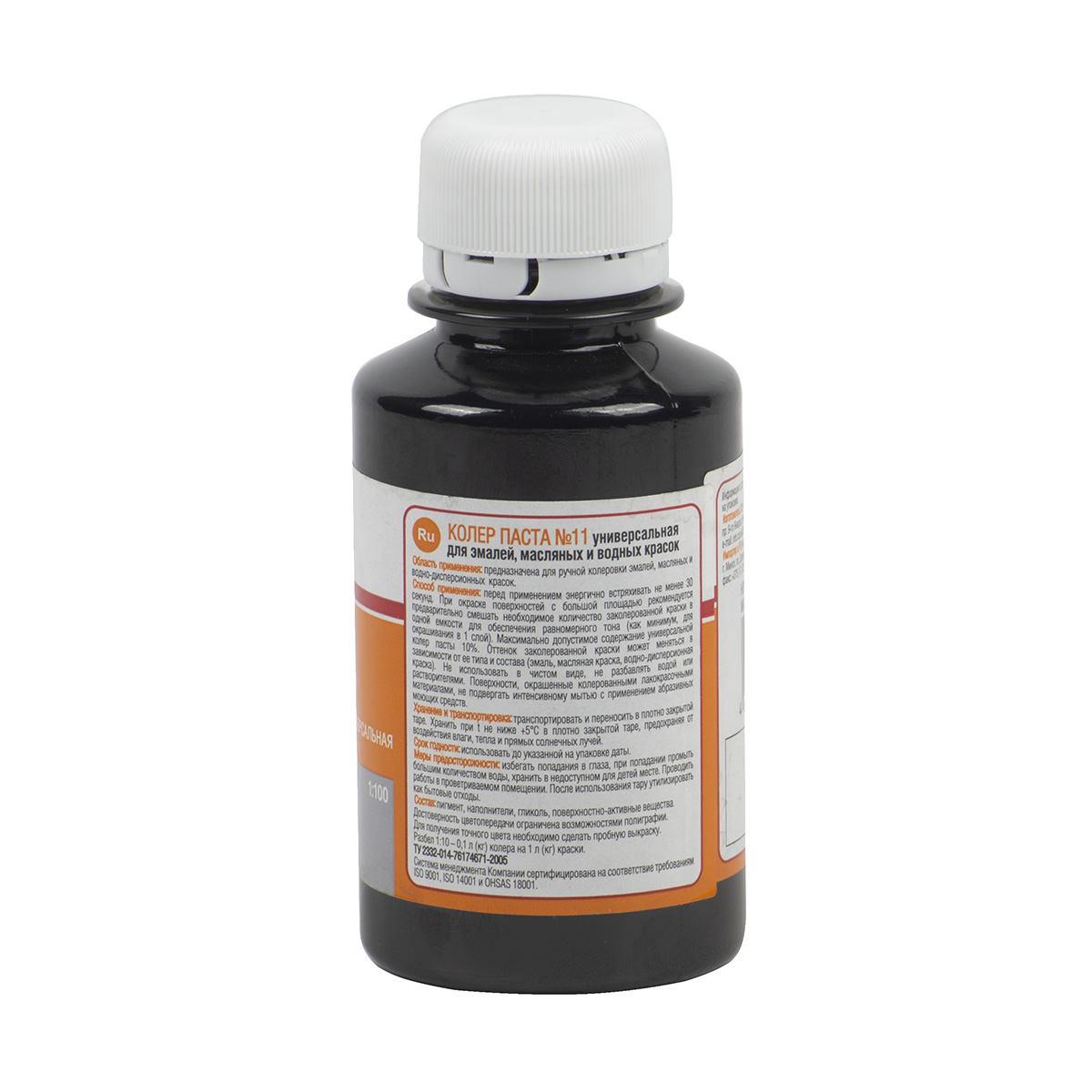 Паста колер. универс. № 11  черная   0,1 л (30) текс