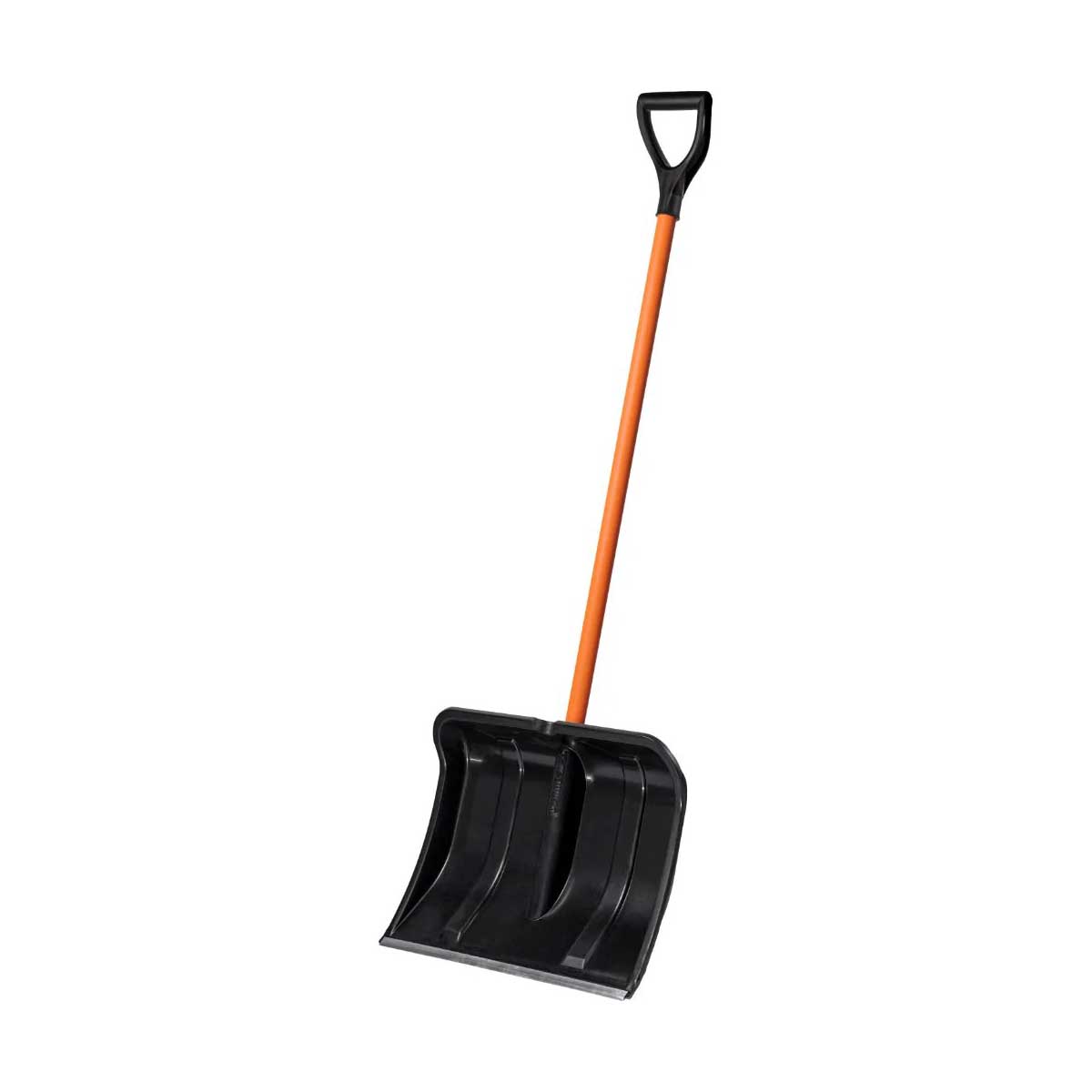 Лопата снег. пласт. "богатырь" 500 х 375 мм (3) с метал. черенком и ручкой, с мет. пластиной "цикл"