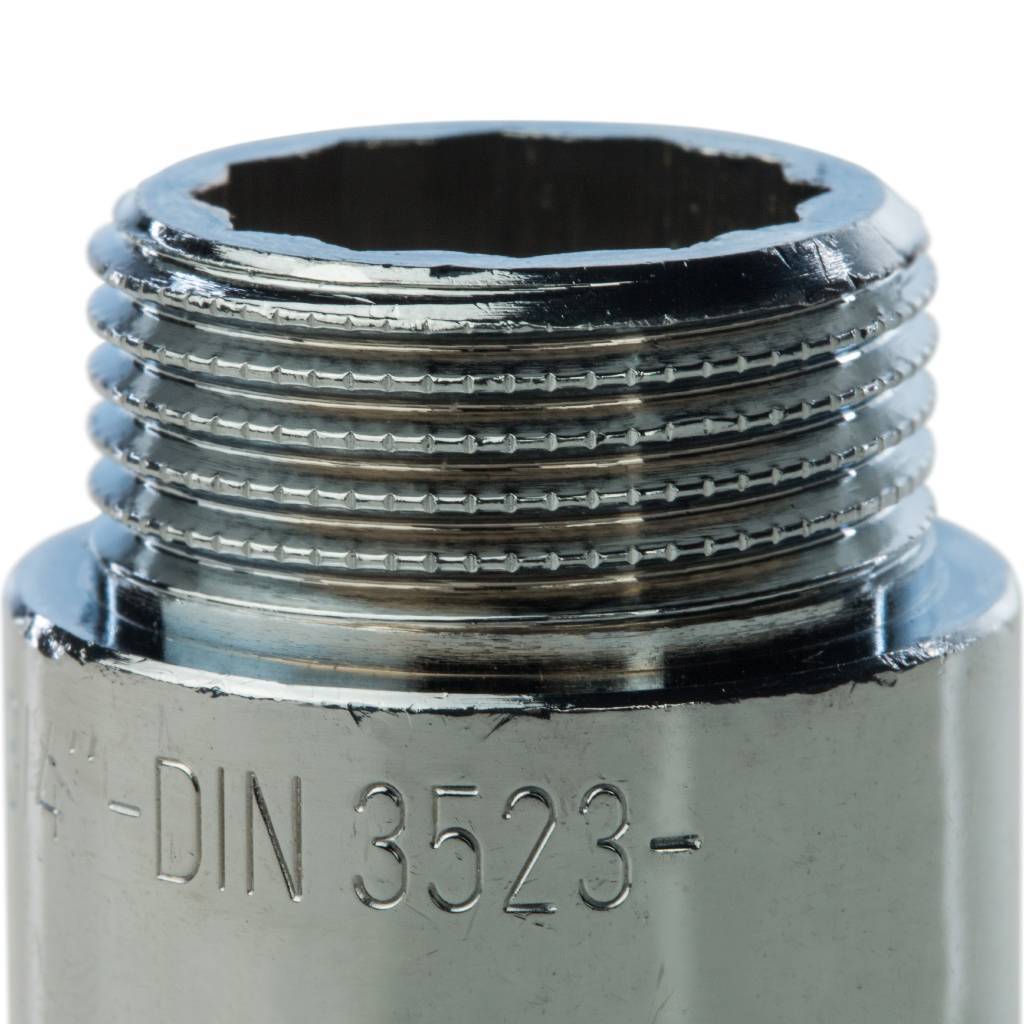 Удлинитель резьбовой ВН 3/4" x 25 мм хром STOUT