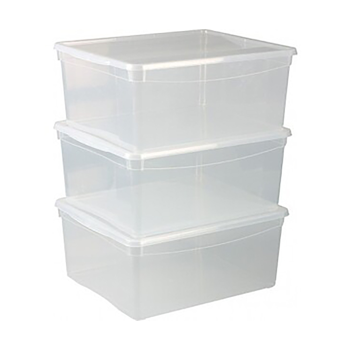 Ящик универс. с крышкой 400*335*170 мм (набор 3 шт.) (1/2) "бытпласт"