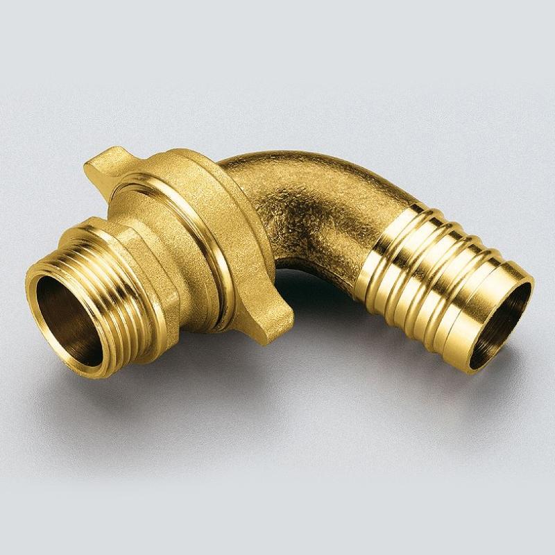 Штуцер разъёмный угловой НР 1/2" х 15 TIEMME