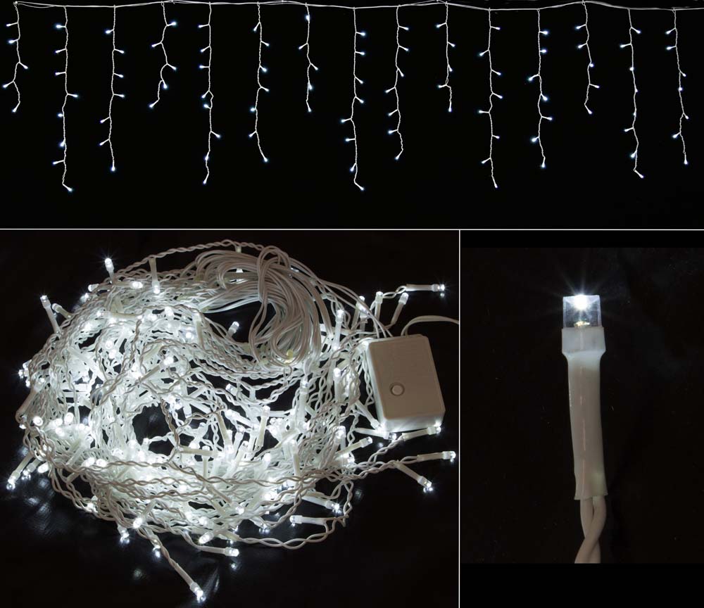 Электрогирлянда "сосульки" 0,5*4 м (1/36) led200 "волшебная страна"