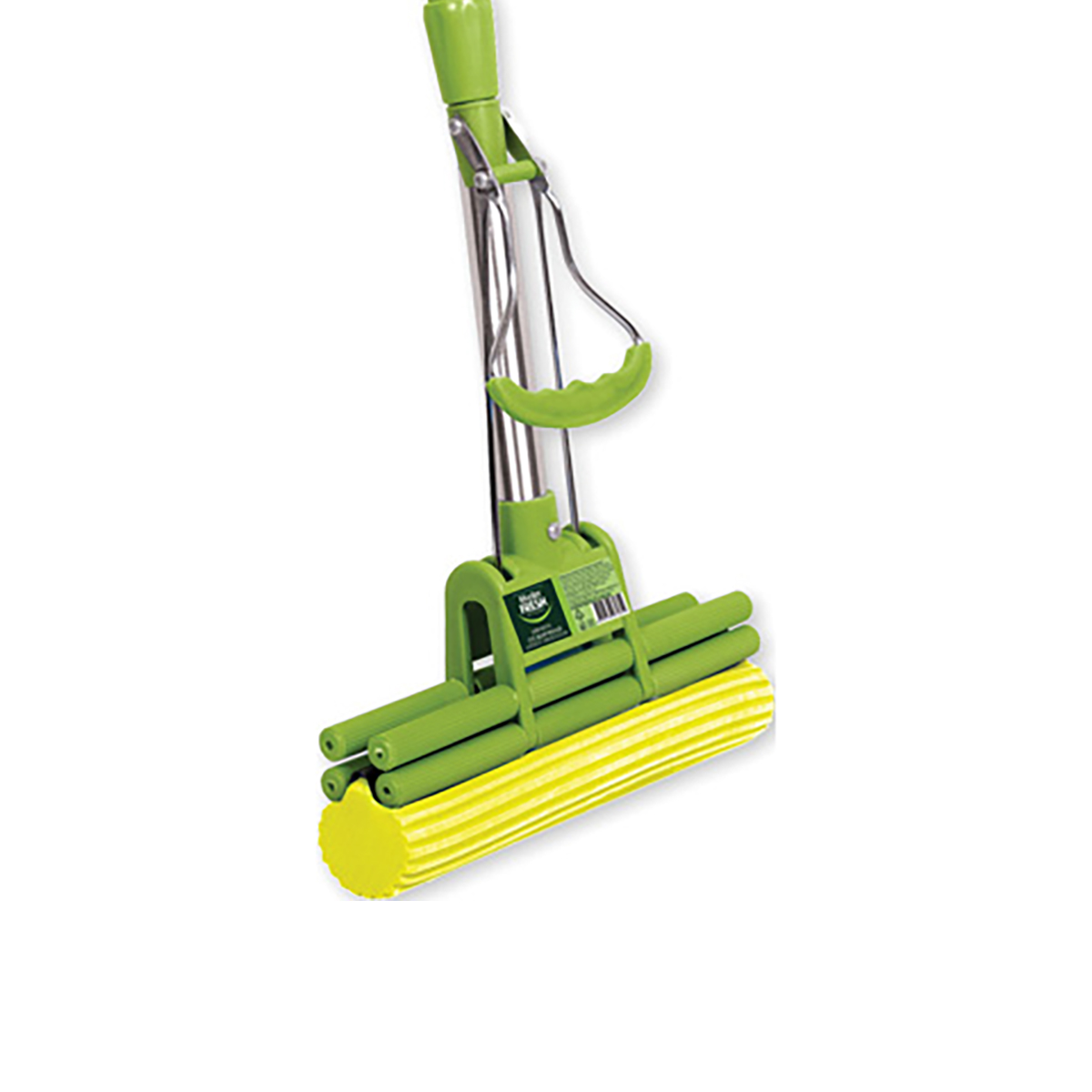 Швабра для пола отжимная  телескоп., насадка пва, 4 ролика (1/12) "master fresh"