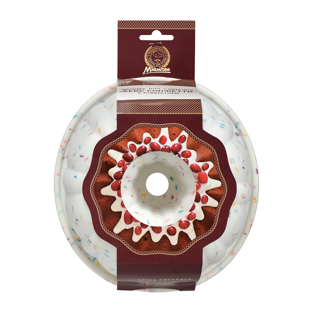 Форма для выпечки силикон. "кекс конфетти" 21,5*9 см (1/10) "marmiton" 17411