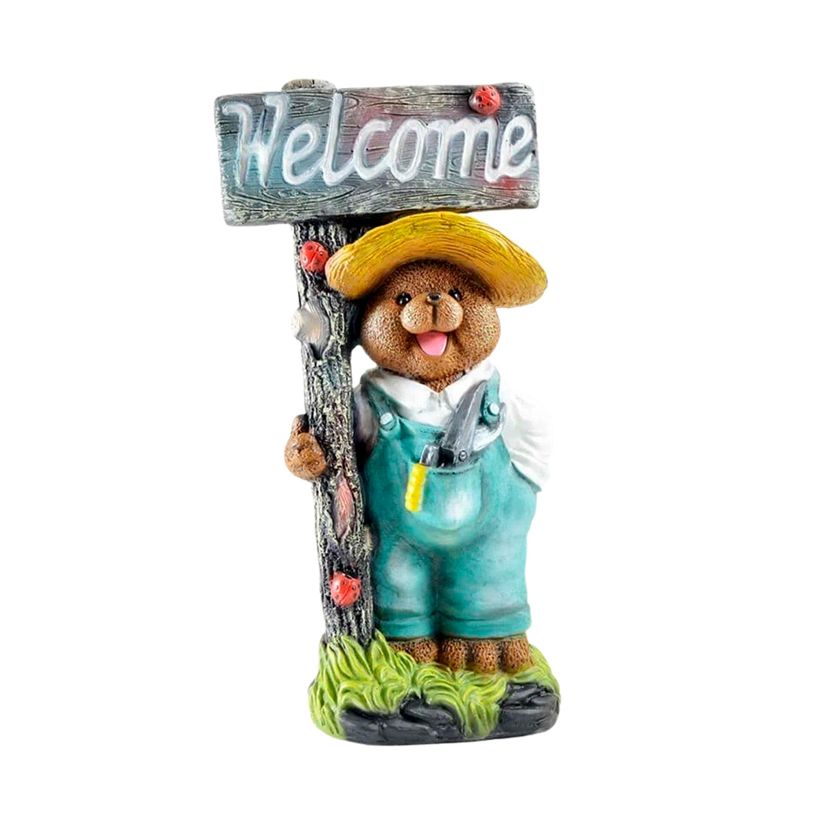 Фигурка садовая "мишка садовник welcome" (1/2) "сказка" jng471