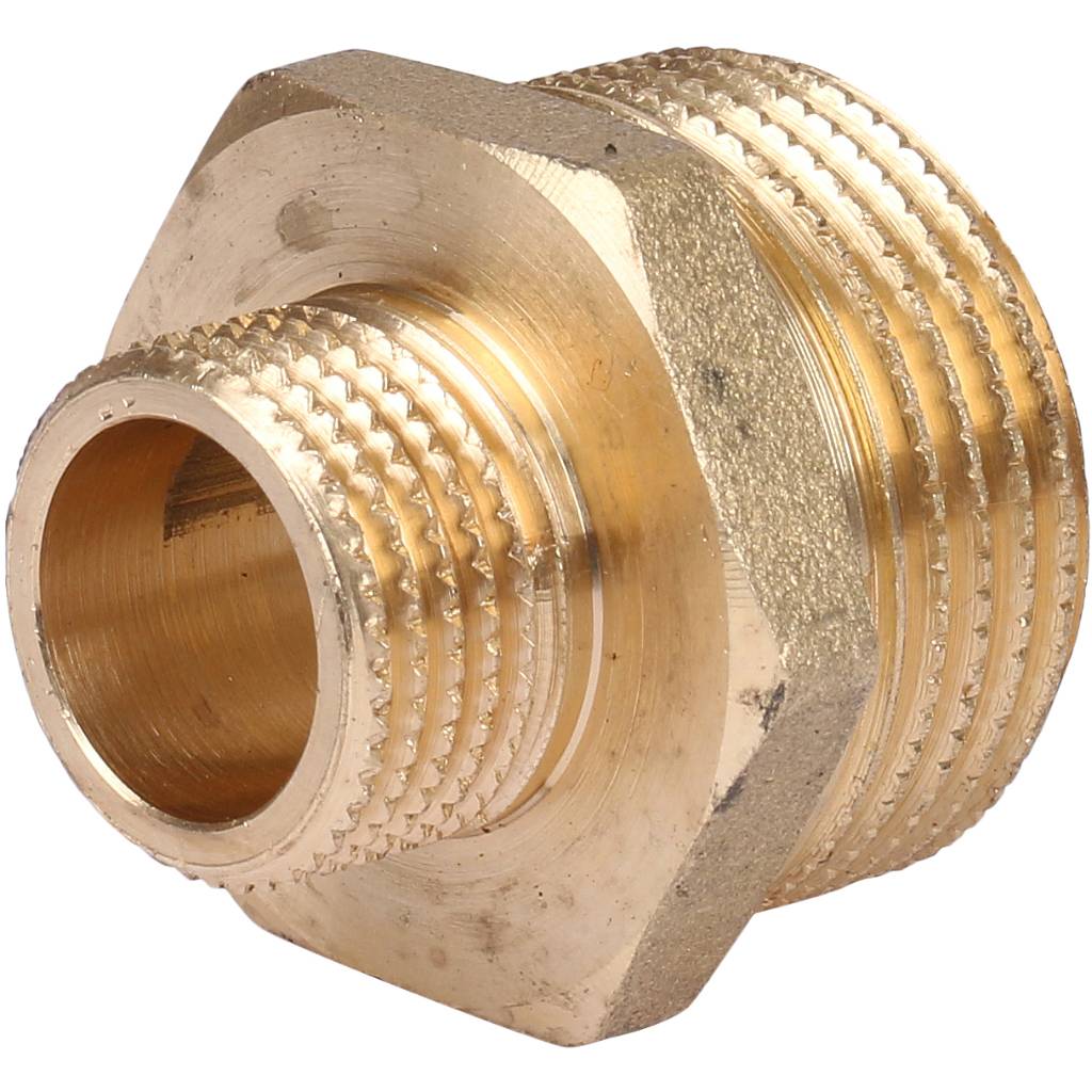 Ниппель резьбовой НР 1" x 3/4" латунь TIEMME