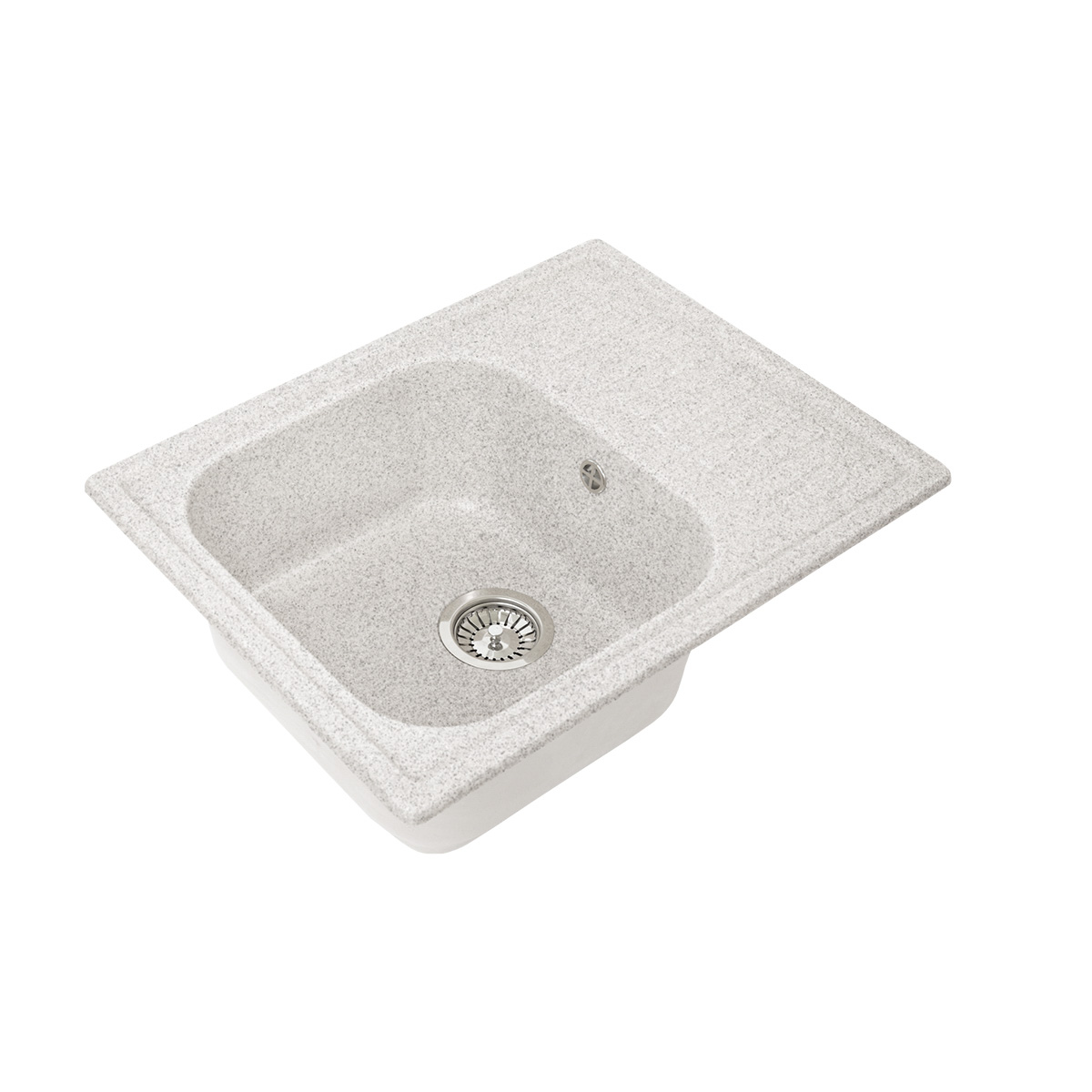 Мойка для кухни врезная искуств. камень gs-13-310 с крылом 746*495 мм серая "granstones"