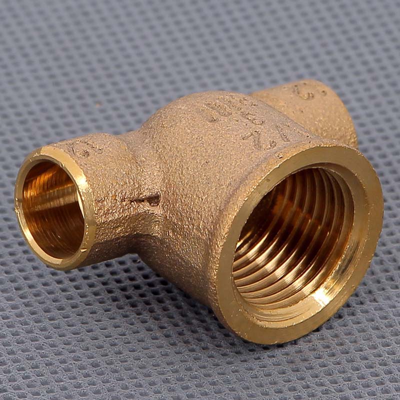 Тройник переходной под пайку ВР 12 х 1/2" VIEGA медный