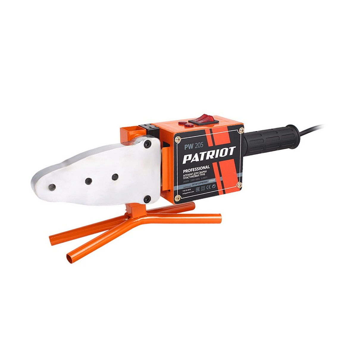 Сварочный аппарат для пвх труб pw 205, d 20-63 мм 2 квт (кейс) (1/5) "patriot" 170302010