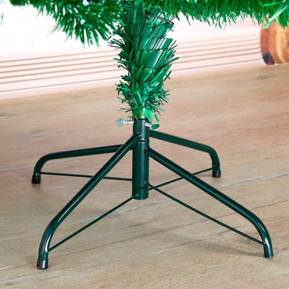 Ель декор. фиброоптич. t908v12-180  180 см, 220 веток (зеленая) "зимнее волшебство" 2338611