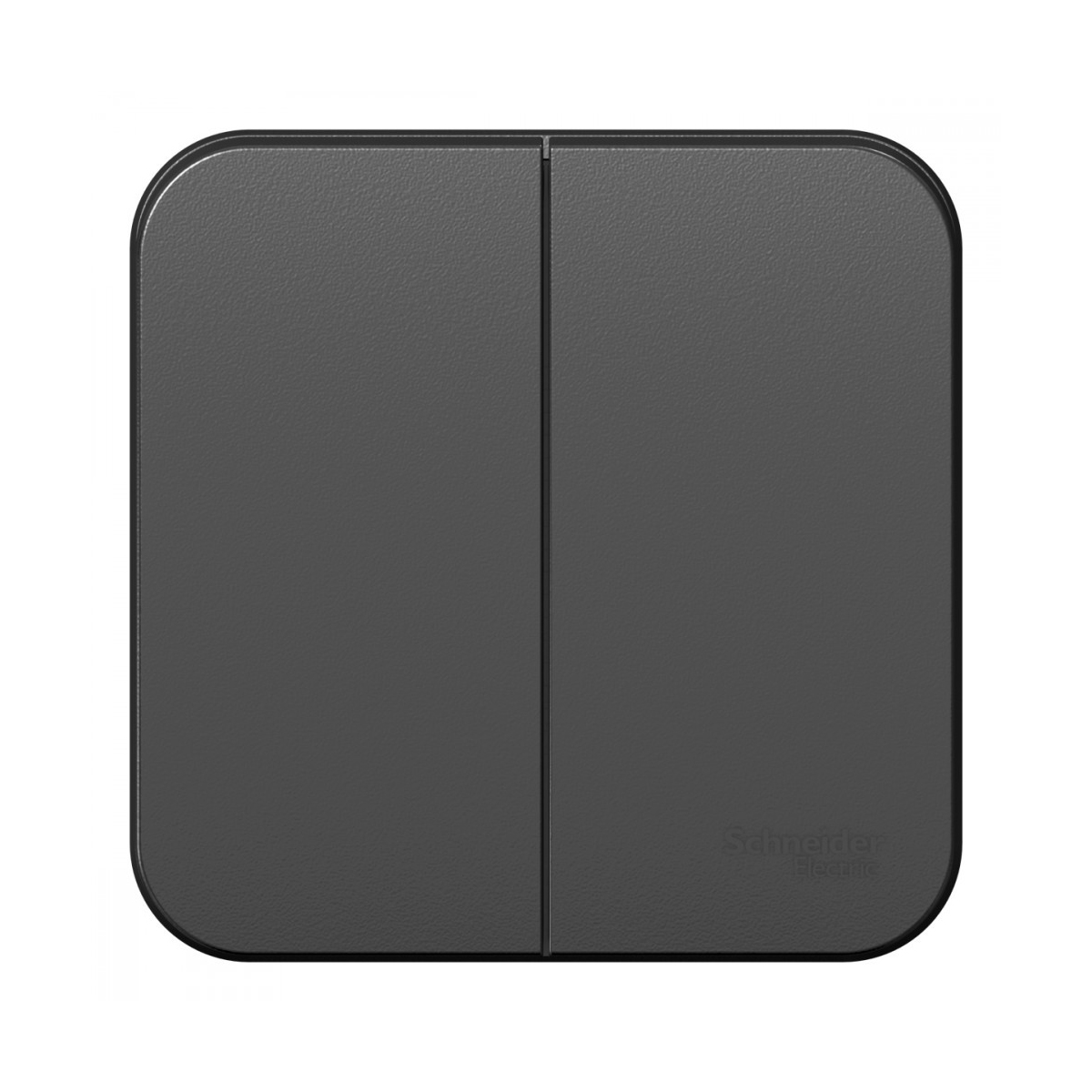 Выключатель открыт. уст. "blanca" 2-х кл. 10а, антрацит (1/15/30) "schneider"