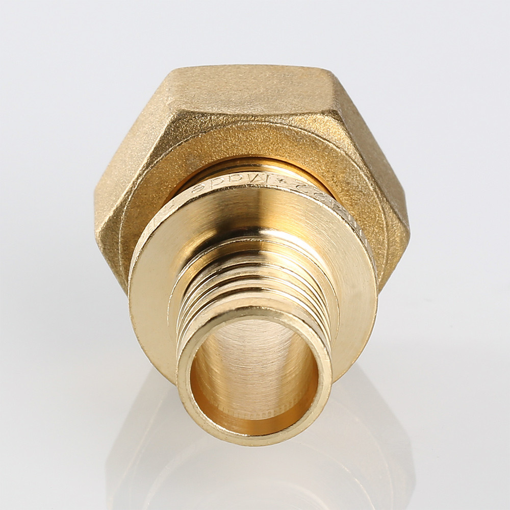 Муфта с накидной гайкой 20 x 1/2" аксиальная для труб PE-X VALTEC