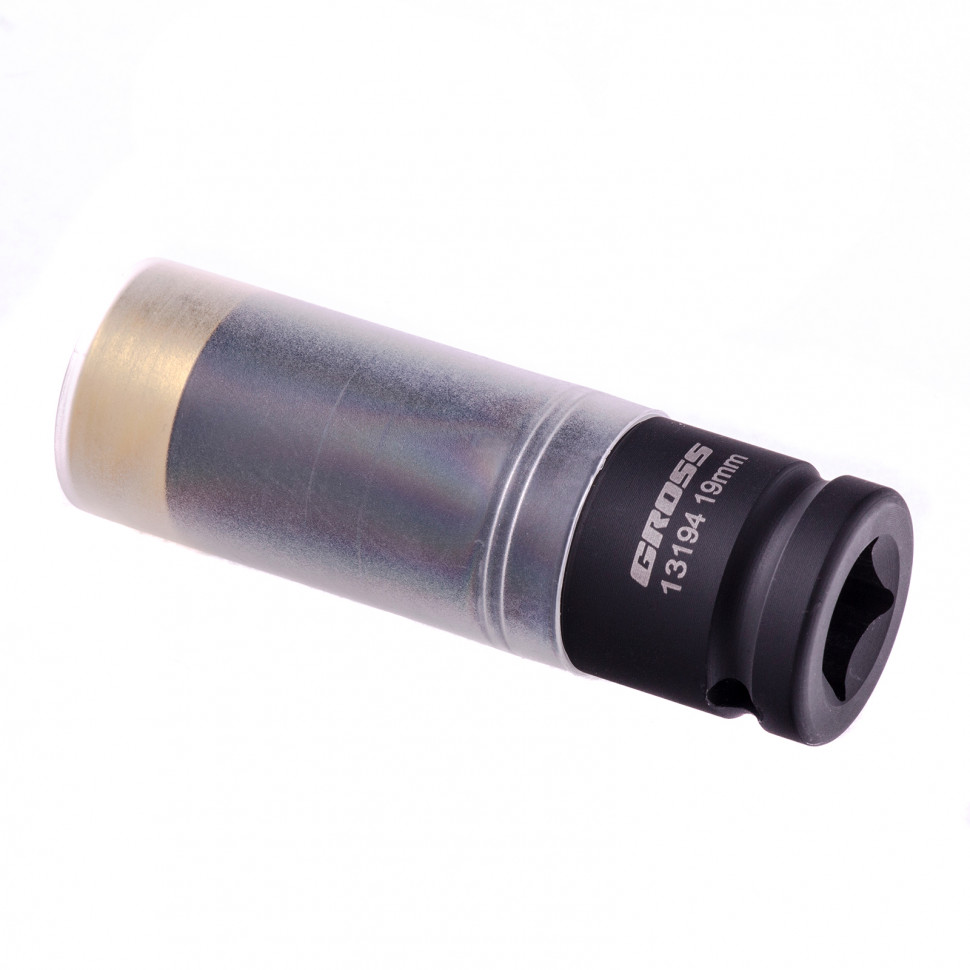 Головка ударная шестигранная для колесных дисков, 19 мм, 1/2, CrMo Gross (13194)
