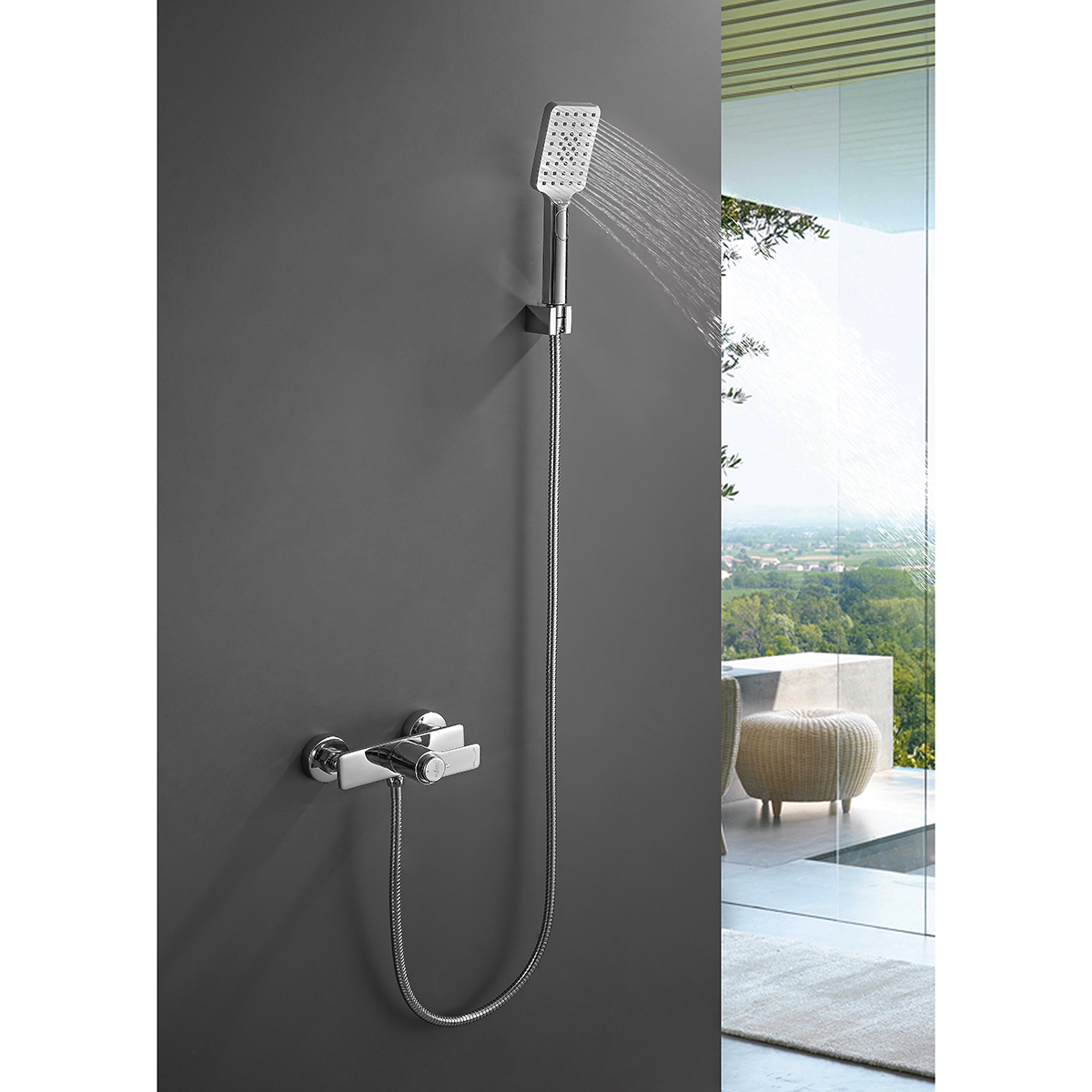 Смеситель для душа  rs50-41 термостат. (1/10) "rossinka"