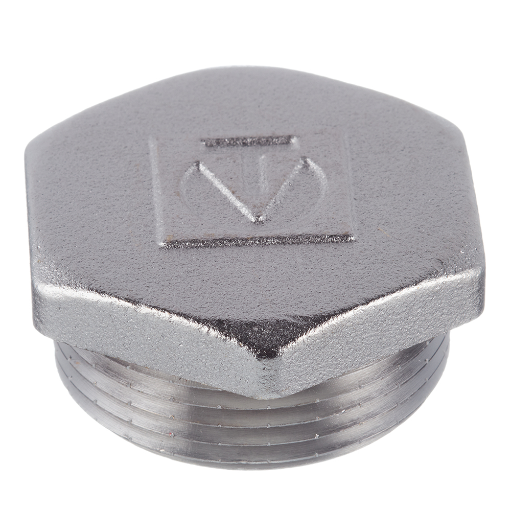 Заглушка резьбовая (НР) 1"1/2 латунь-никель VALTEC (VTr.583.N.0008)