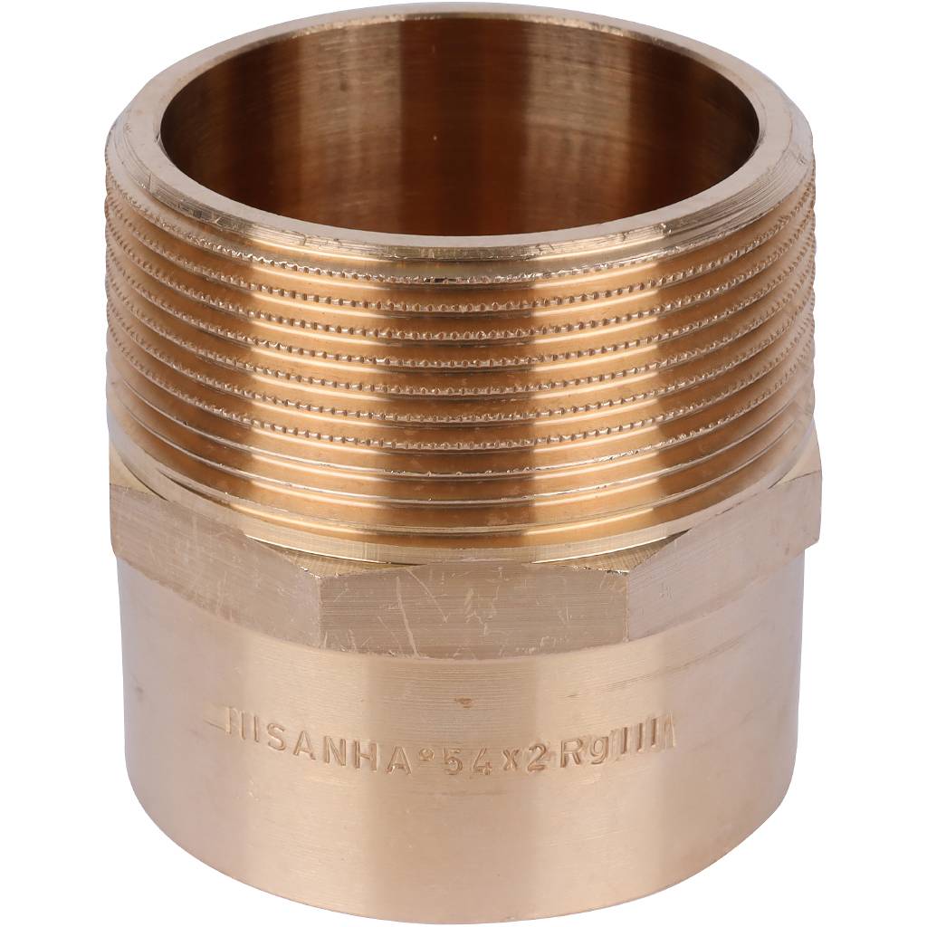 Муфта 54х2" переходная (НР) под пайку с наружной резьбой SANHA бронзовая 14243542