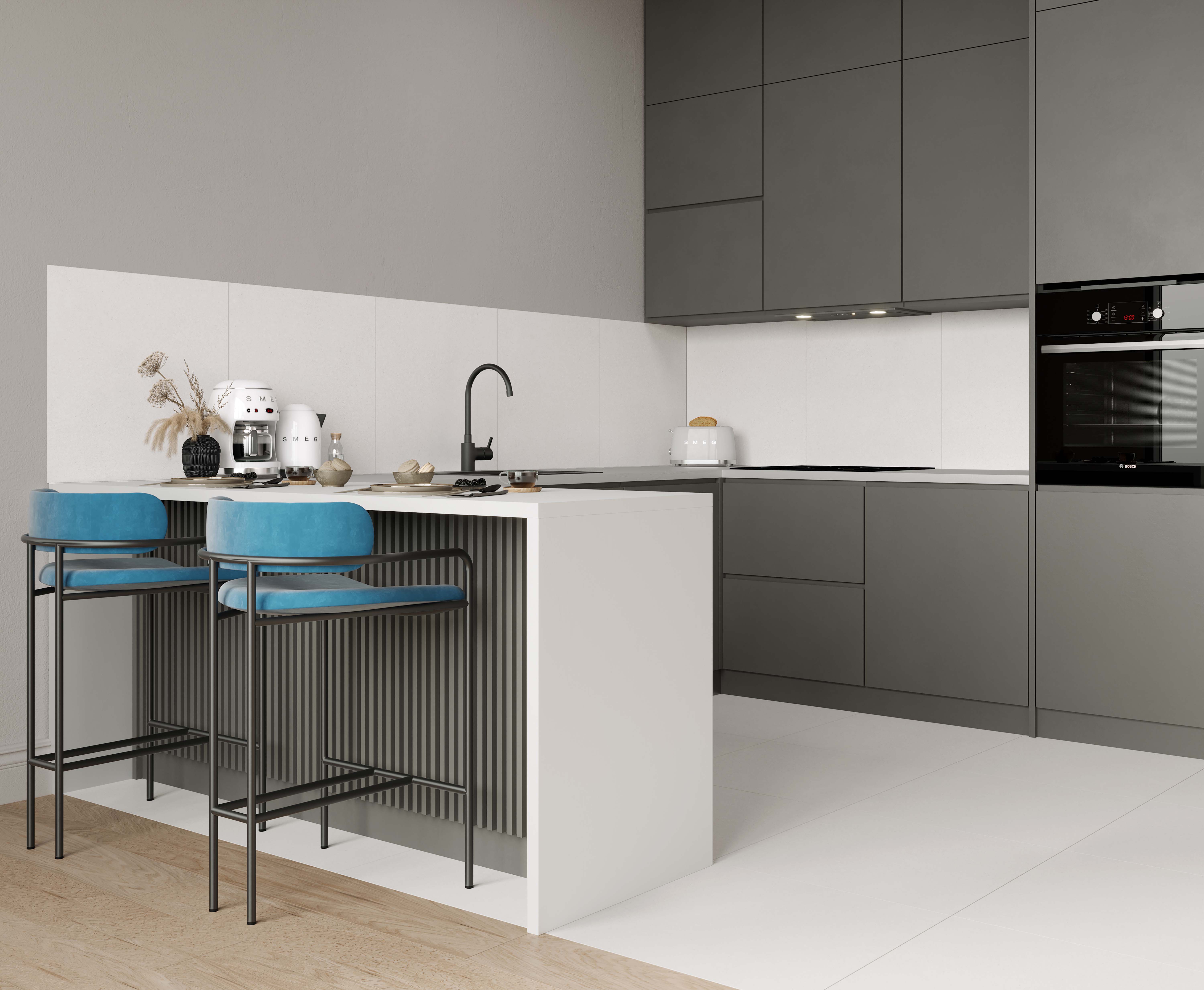 Andre grey керамогранит серый 60х60 матовый 59,50x59,50