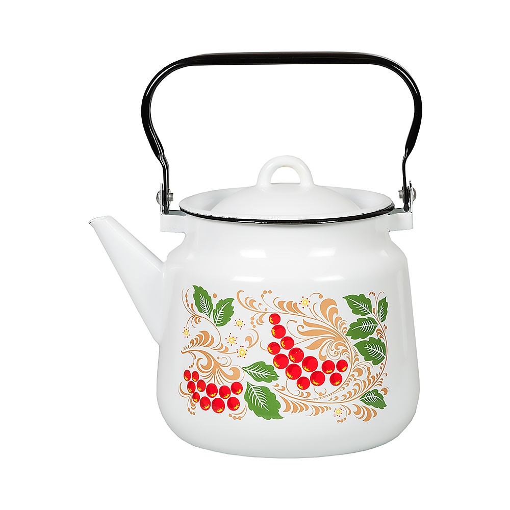 Чайник эмалиров. декор. 3,5 л (1/4) "стальэмаль"  1с26с