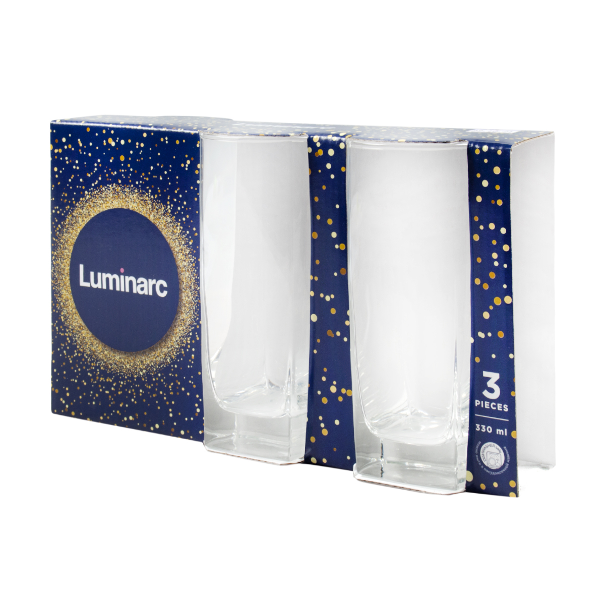Стакан высокий "стерлинг" 330 мл (набор 3 шт.) (1/6) "luminarc"