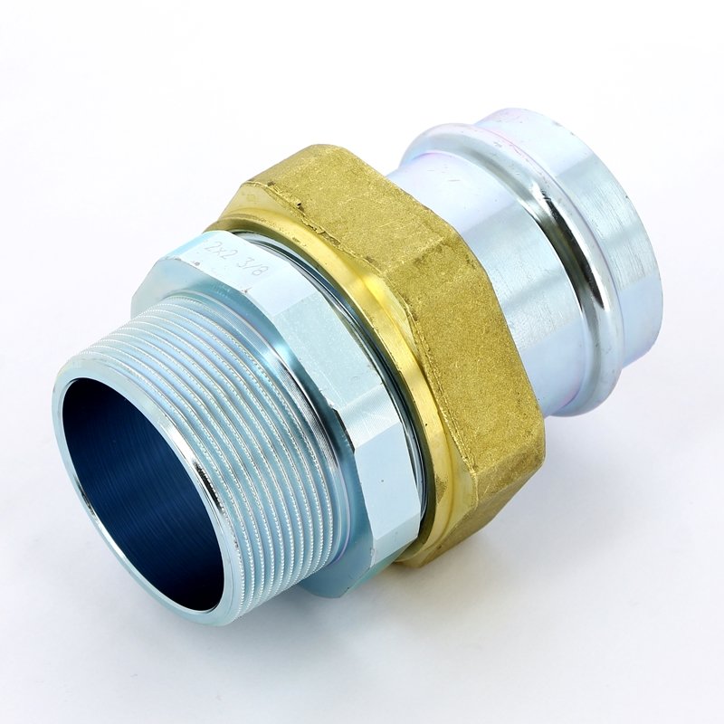 Американка пресс-Н 54x2"1/2 с плоской прокладкой оцинкованная сталь Prestabo VIEGA