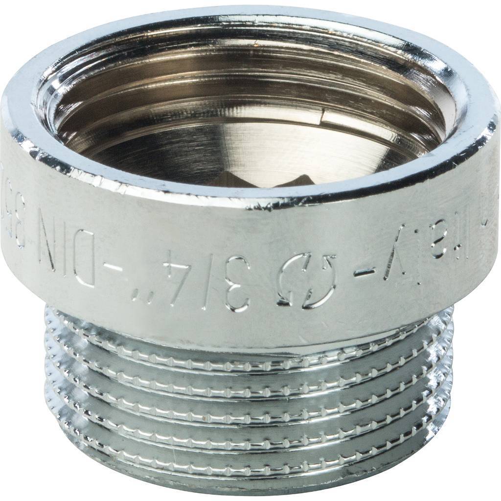 Удлинитель резьбовой ВН 3/4" x 10 мм хром STOUT