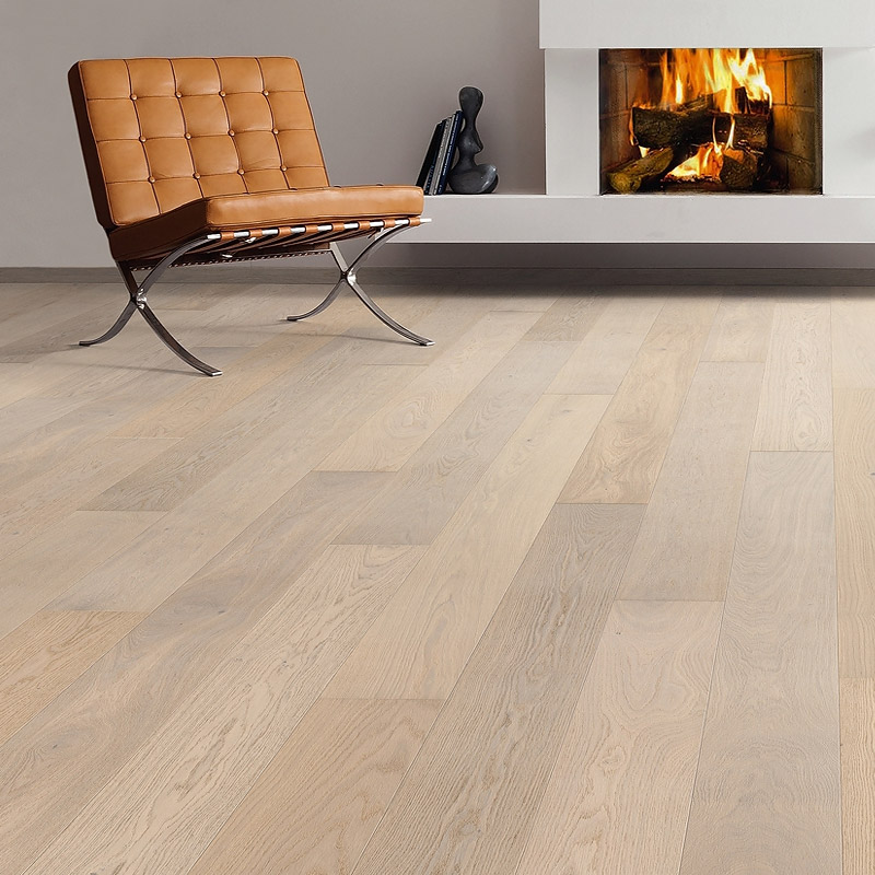 Паркетная доска Haro Series 4000 (5G) 538934 Дуб Кристально-Белый Маркант брашированный однополосный 4V2200 x 180 x 13.5мм