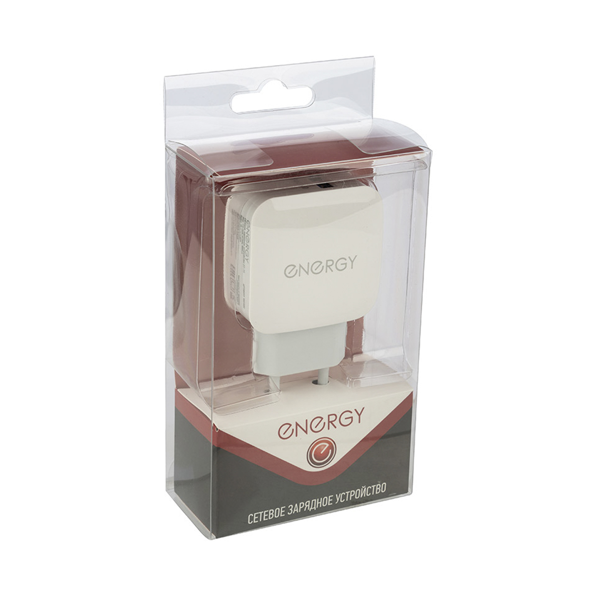 Зарядное устройство для телефона сетевое et-15, 1 usb (белый) (1/100) "energy"