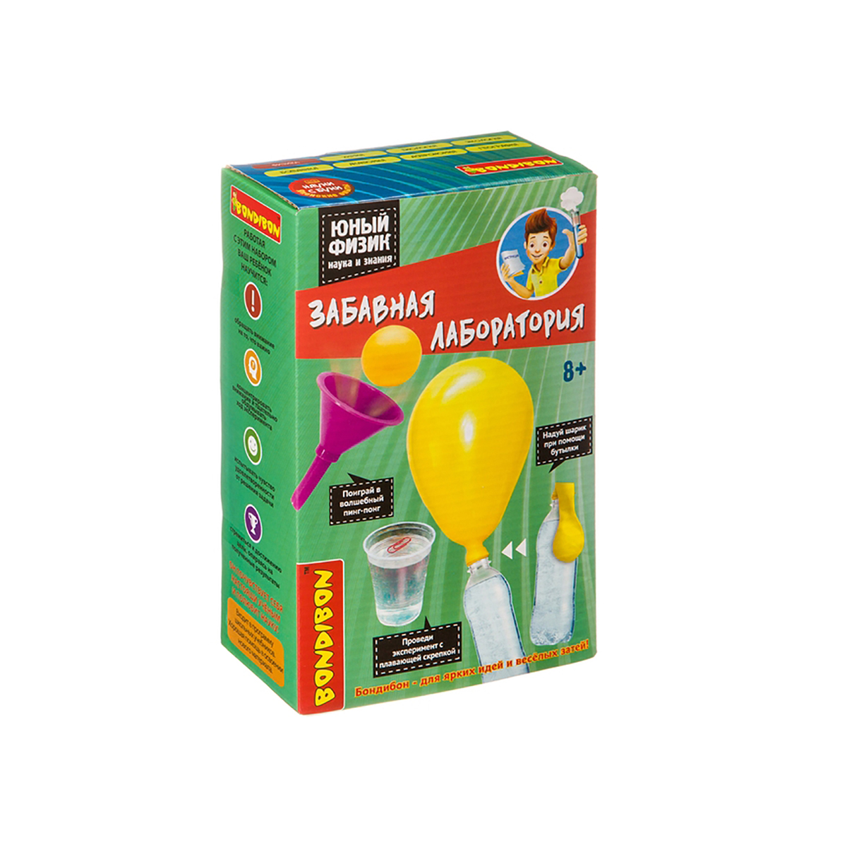 Набор для опытов "юный физик" забавная лаборатория "bondibon" вв4148