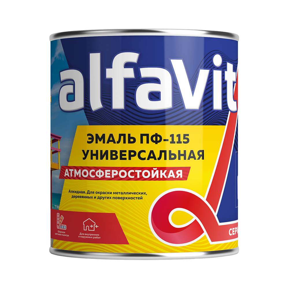 Эмаль "alfavit" пф-115 светло-голубая 2,7 кг (6) серия альфа