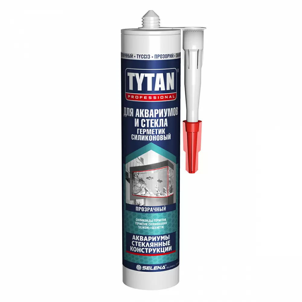 TYTAN PROFESSIONAL герметик силиконовый для аквариумов и стекла бесцветный (280 мл) СH