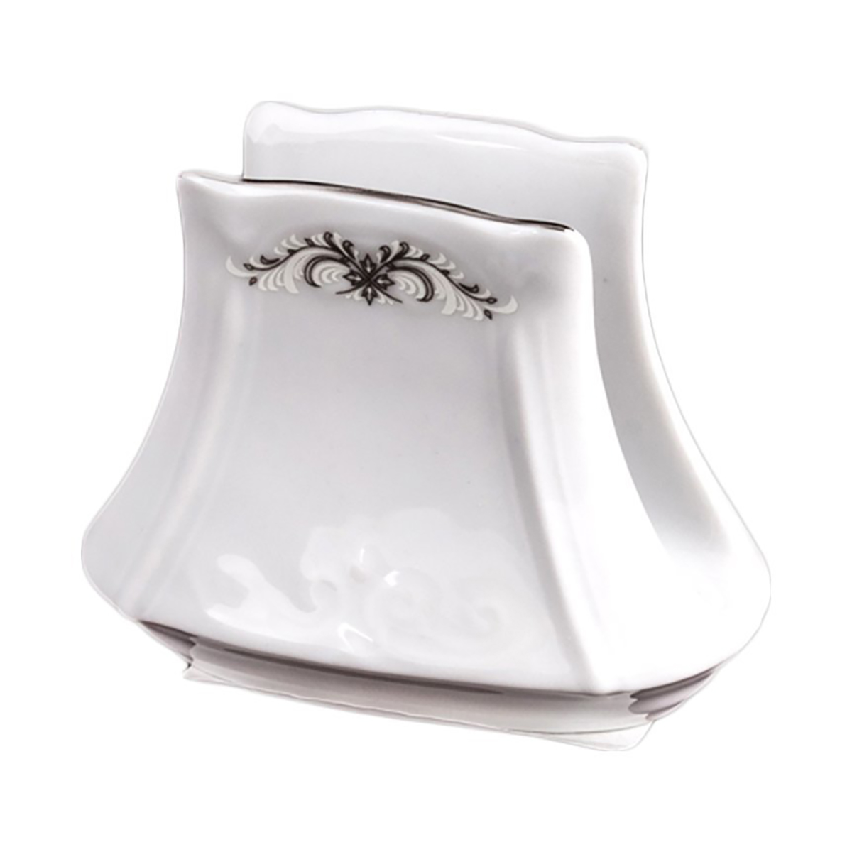 Салфетница "kamelia" серый орнамент (1/6/36) "cmielow" ok07880-omaz2303