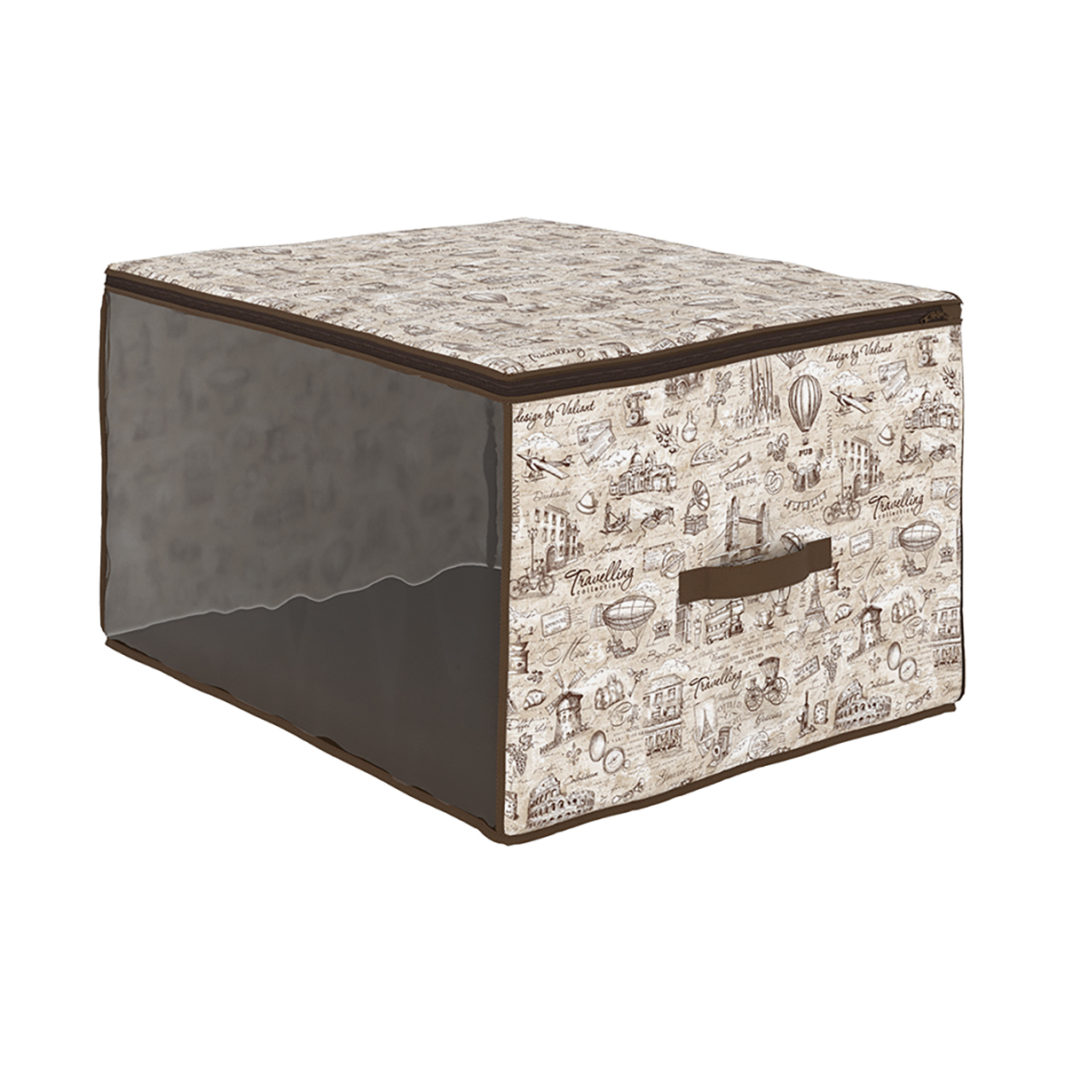 Кофр для хранения "travelling" 60*50*35 см с застёжкой-молнией (1/24) "valiant" tc-cb-m