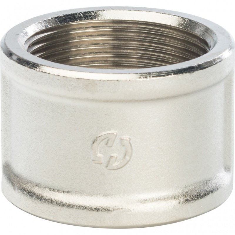 Муфта резьбовая 1"1/2 ВР никель STOUT