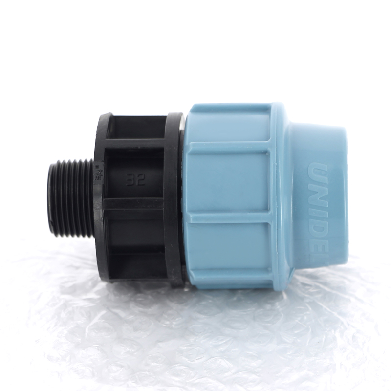 Муфта ПНД обжимная НР 32 х 3/4" для водопроводных труб UNIDELTA