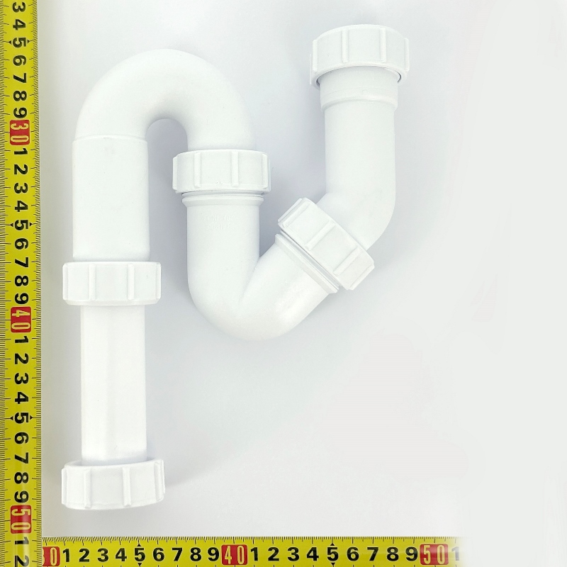 Сифон McALPINE трубный P/S-образный 1 1/4" х 32 мм, выход 32 мм компрес.